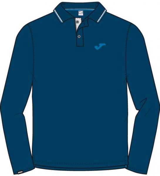 CLASSIC L/S NAVY POLO SHIRT