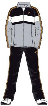 MULTISPORT MICRO. BLACK-GREY-GOLD TRACKSUIT
