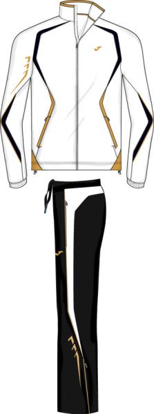 MULTISPORT WHITE-BLACK TRACKSUIT