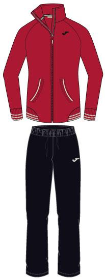 MULTISPORT WOMAN RED-BLACK TRACKSUIT