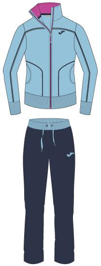 MULTISPORT WOMAN LILAC-NAVY TRACKSUIT