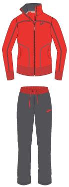 MULTISPORT WOMAN ORANGE-BROWN TRACKSUIT
