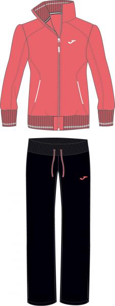 CORAL-BLACK WOMAN TRACK SUIT