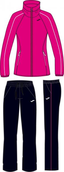 FUCHSIA-BLACK WOMAN TRACK SUIT