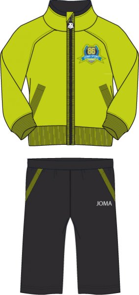 TRACKSUIT GREEN-BLACK BABY