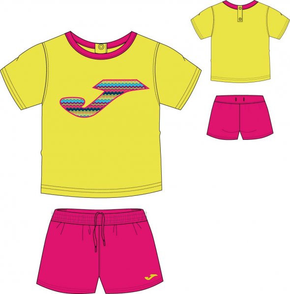 SET GREEN-FUCHSIA S/S BABY