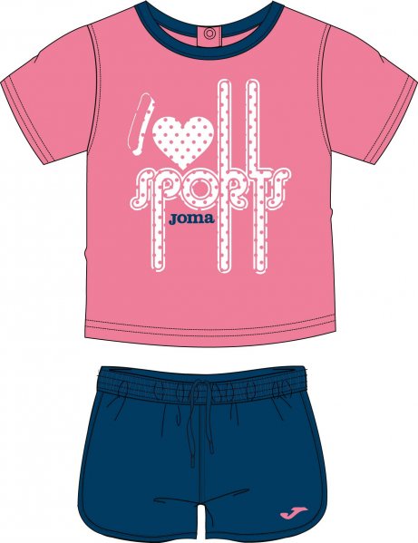 SET PINK-NAVY S/S BABY