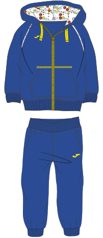 SWEATSHIRT HOODED BABY ROYAL