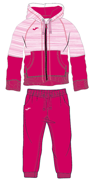 TRACKSUIT STRIPED BABY FUCHSIA