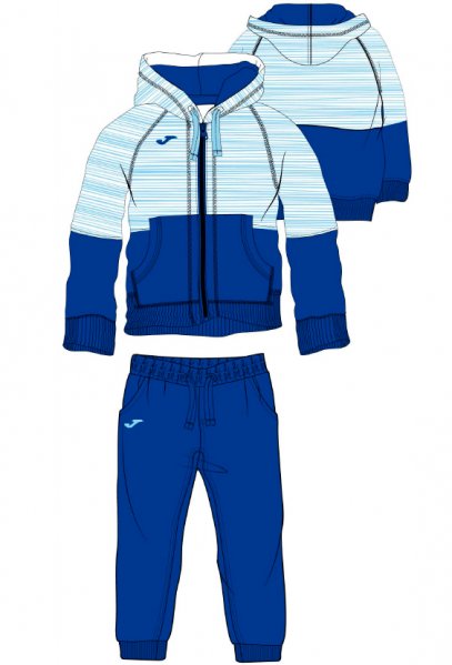 TRACKSUIT STRIPED BABY ROYAL
