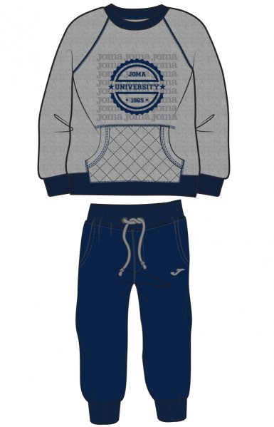 SWEATSHIRT JOMA UNIVERSITY  BABY GREY