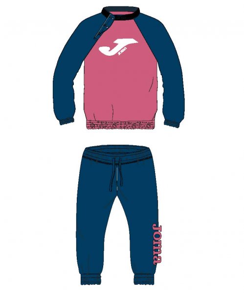TRACKSUIT BABY PINK-DARK NAVY