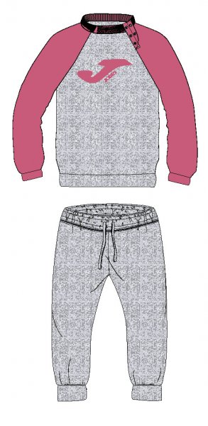 TRACKSUIT BABY MELANGE-PINK