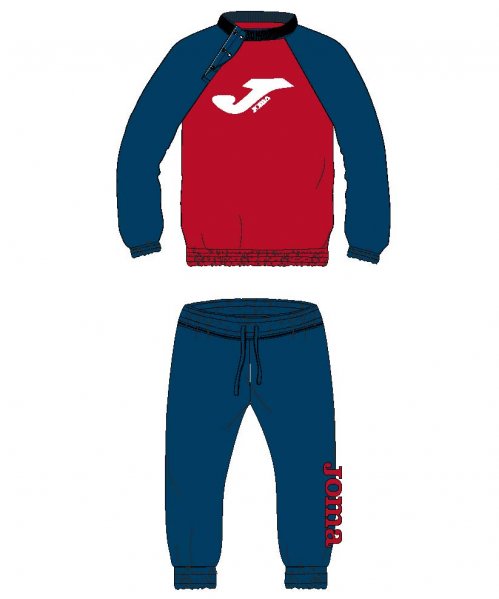 TRACKSUIT BABY RED-DARK NAVY