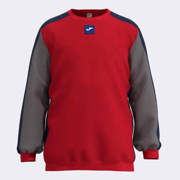 KIDS CAMP SWEATSHIRT RED GRAY NAVY BLUE