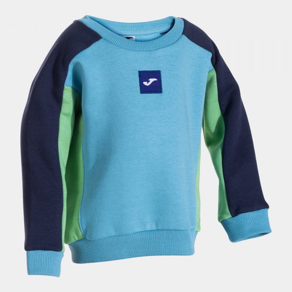 KIDS CAMP SWEATSHIRT BLUE GREEN NAVY BLUE