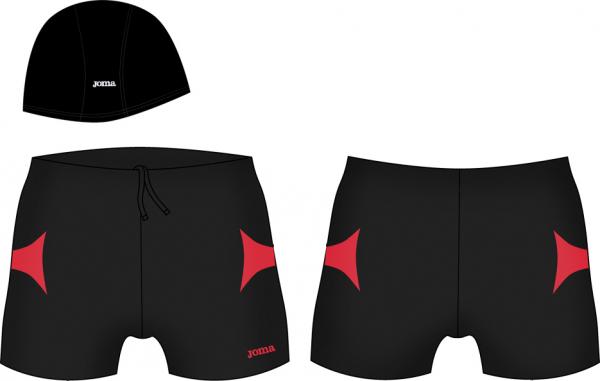 NADO BLACK/RED SWIMSUIT