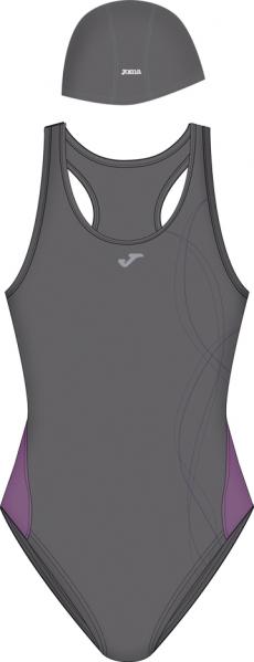 NADO WOMAN GREY/WINE SWIMSUIT