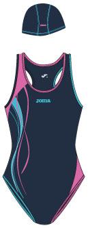 NADO WOMAN GREY-PINK SWIMSUIT