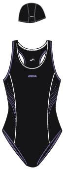 NADO WOMAN BLACK-PURPLE SWIMSUIT