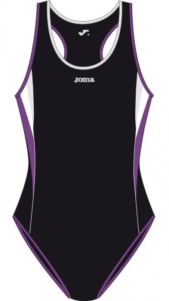 WOMAN/GIRL SWIMSUIT BLACK-PURPLE