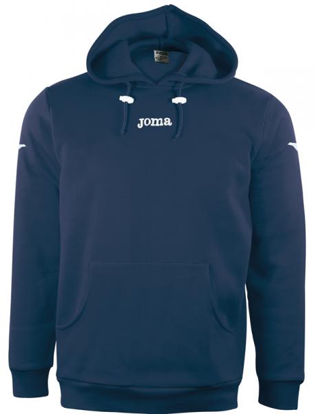 SWEATSHIRT HOOD COMBI COTTON NAVY