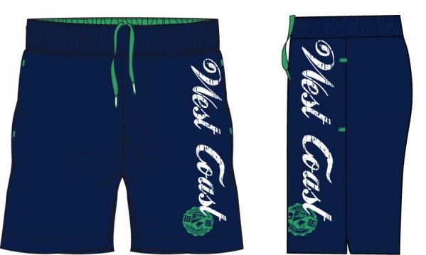 NAVY-WHITE MAN SWIMSUIT
