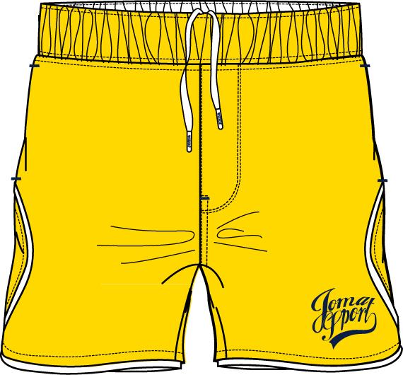 YELLOW-WHITE MAN SWIMSUIT