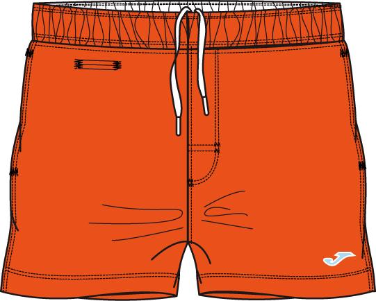 ORANGE-WHITE MAN SWIMSUIT