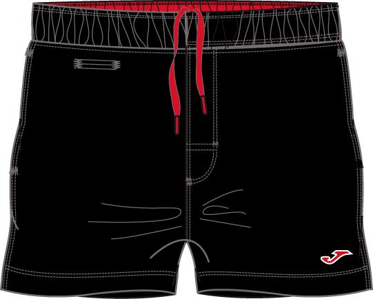 BLACK-RED MAN SWIMSUIT