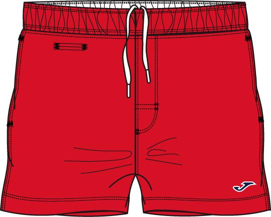 ROJO-WHITE MAN SWIMSUIT