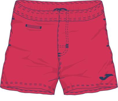 SWIMMING TRUNKS MIAMI RED