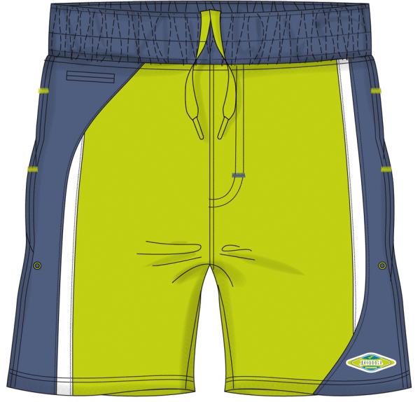 MIAMI SWIMMING BERMUDA LIME-NAVY