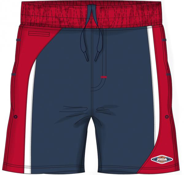 MIAMI SWIMMING BERMUDA NAVY-RED