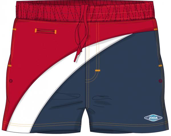 MIAMI SWIMMING SHORT RED-NAVY