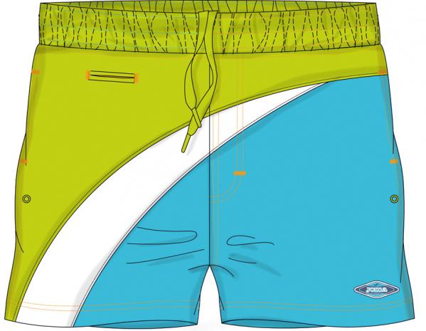 MIAMI SWIMMING SHORT LIME-SKY BLUE