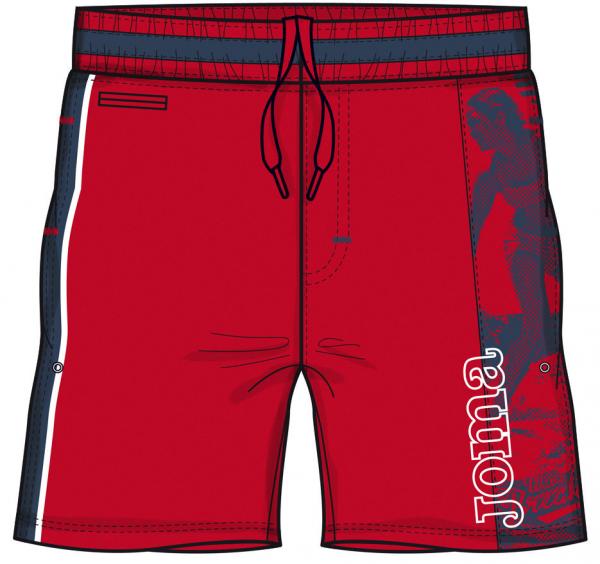 MIAMI SWIMMING BERMUDA RED