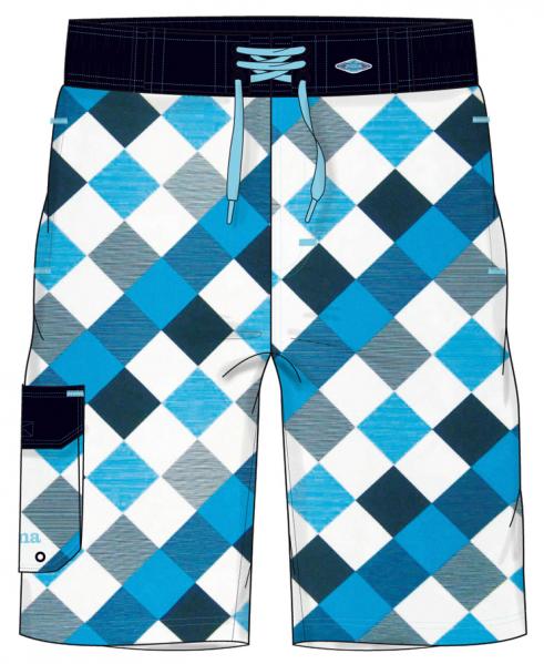 SURF SWIMMING BERMUDA ROYAL-WHITE
