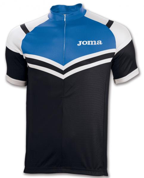 T-SHIRT CYCLING BLACK-ROYAL