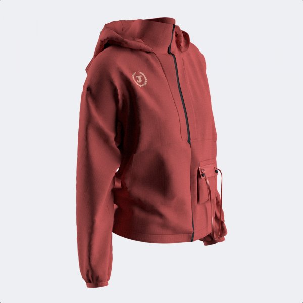 MIMETIC ZIP-UP HOODIE PINK