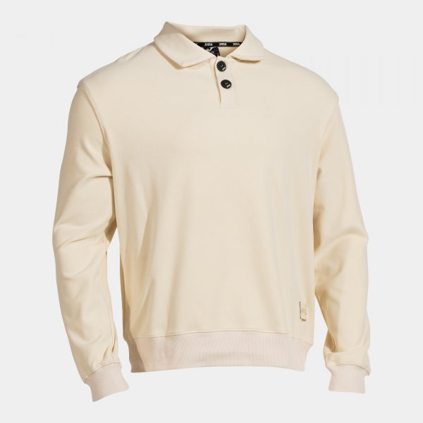MIMETIC LONG SLEEVE POLO BEIGE