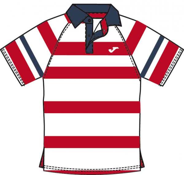 POLO SHIRT REAL CLUB RED WHITE