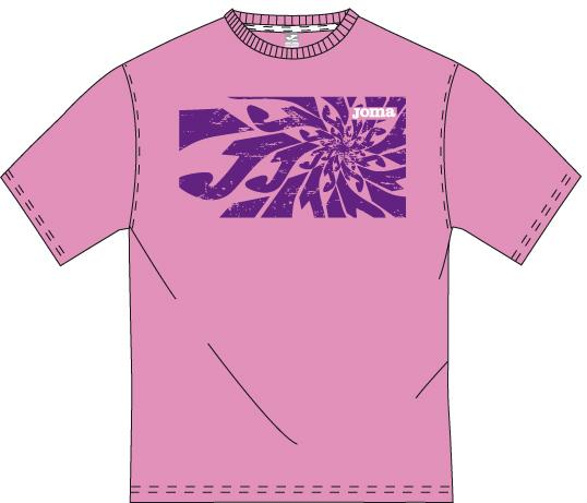 JOMA S/S PINK T-SHIRT 