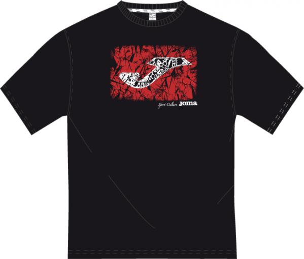 JOMA S/S BLACK T-SHIRT 