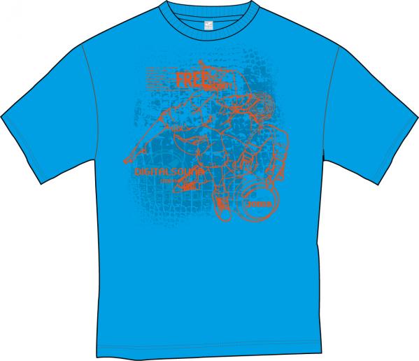 BLUE-ORANGE S/S T-SHIRT