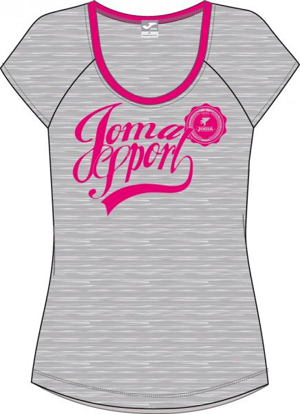 GREY-PINK WOMAN T-SHIRT