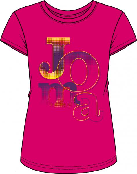 FUSCIA-YELLOW WOMAN T-SHIRT