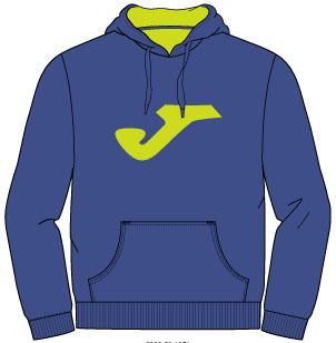 CLASSIC BLUE-LIME SWEATSHIRT