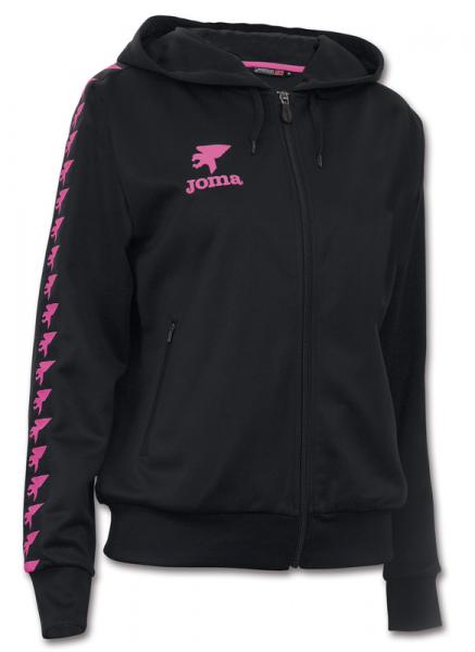 ORIGEN WOMEN HOODED SWEATSHIRT BLACK-PINK