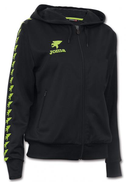 ORIGEN WOMEN HOODED SWEATSHIRT BLACK-LIME